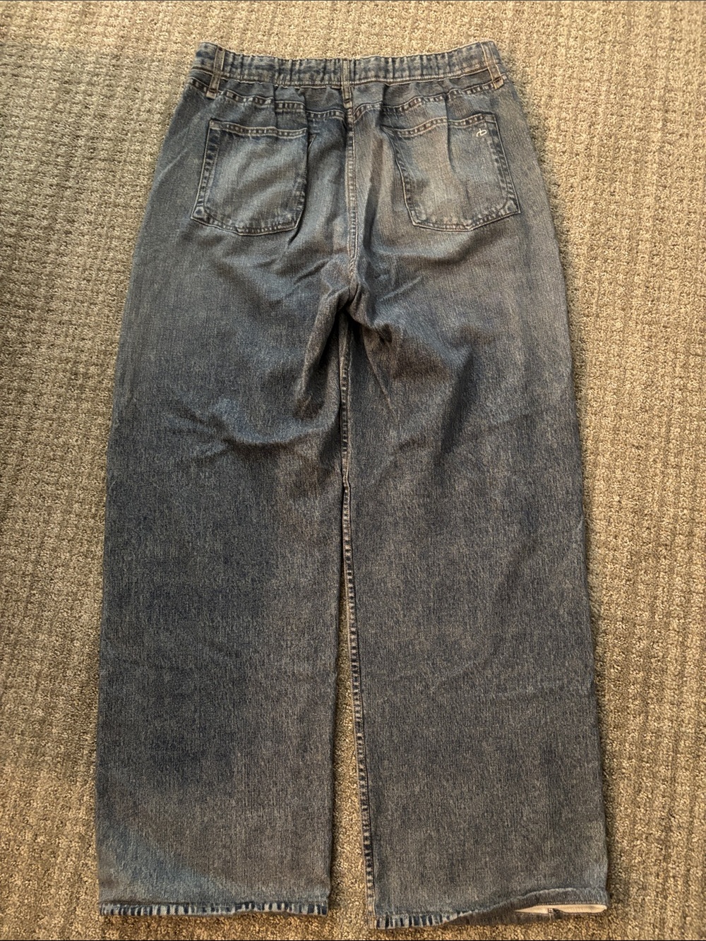 rag & bone Mid Wash Blue Denim Jeans - Picture 3 of 4
